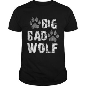Big Bad Wolf Paw Print   Shirt